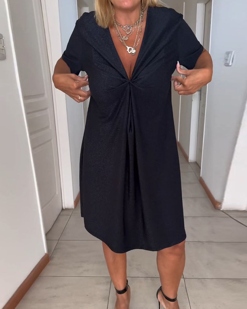 Evelyn - V-Neck Elegant Dress