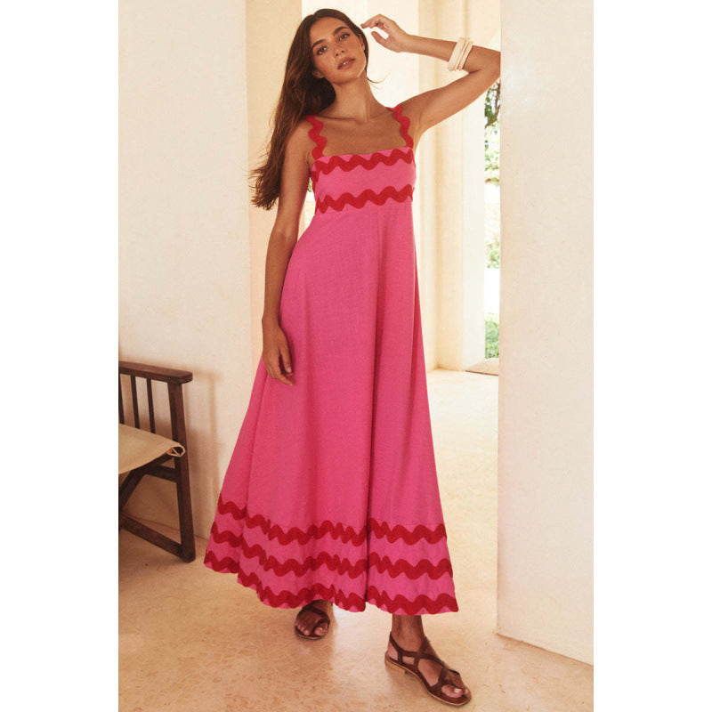 Ashly™ - Boho Slash Neck Maxi Dress