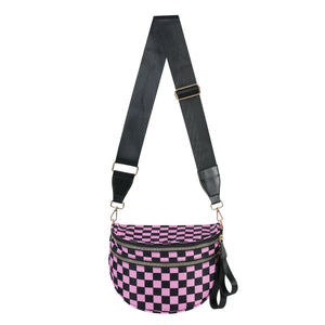 Checkered Pink and Black