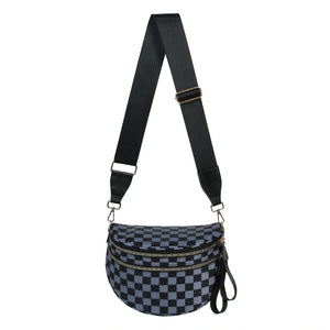 Checkered Gray and Black