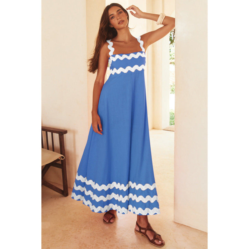 Ashly™ - Boho Slash Neck Maxi Dress