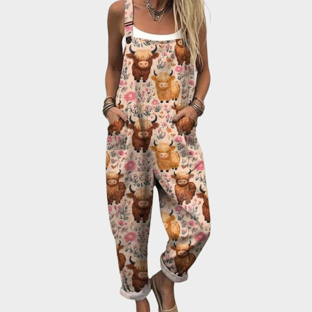 Ada - Comfortable Printed Overalls