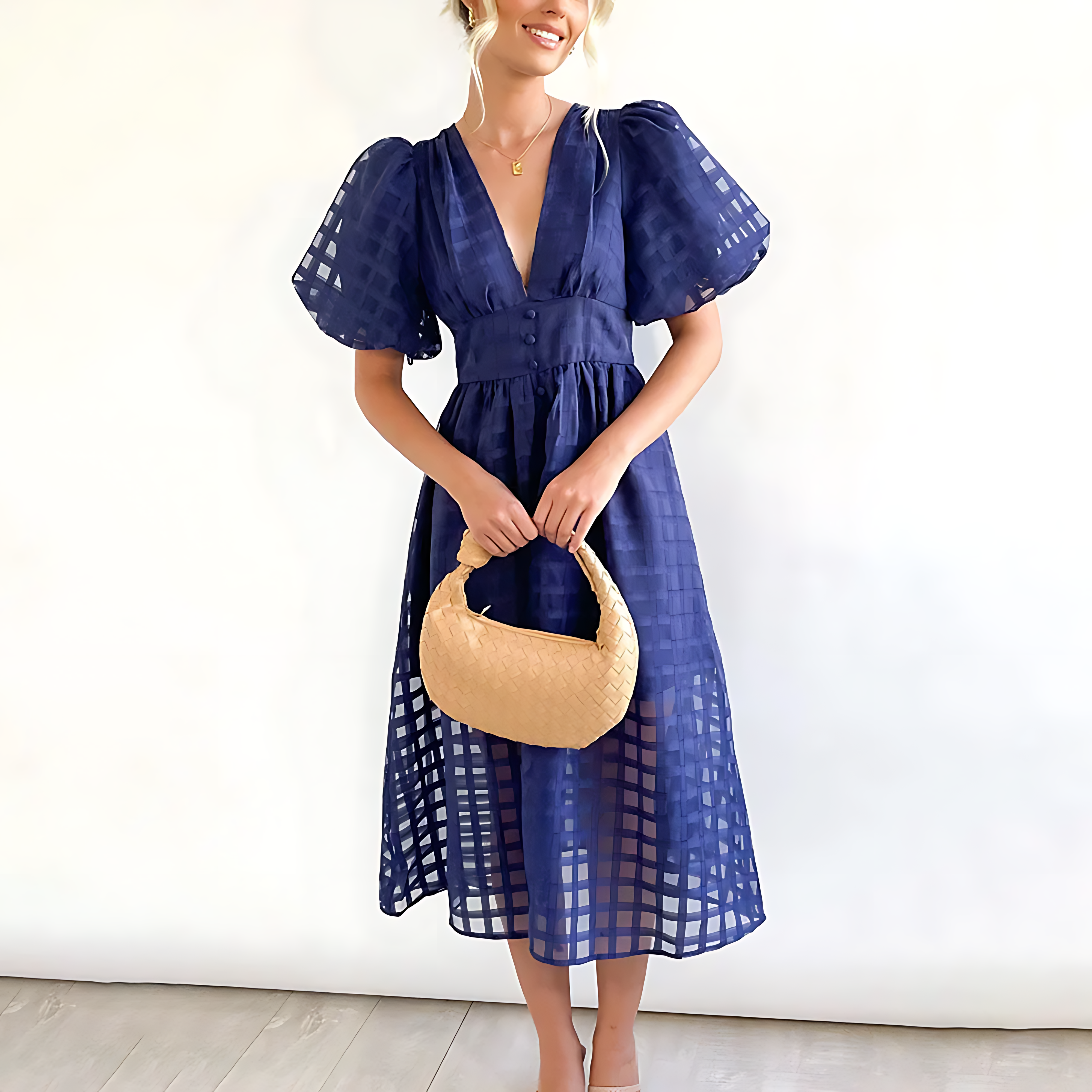 Julia - Chic Midi Dress for Summer Elegance