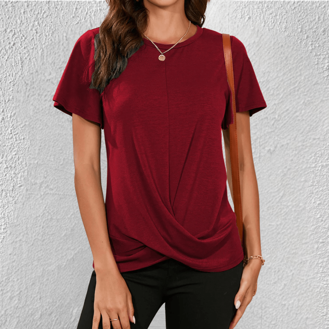 Luna | Tummy Tucking Round-neck top